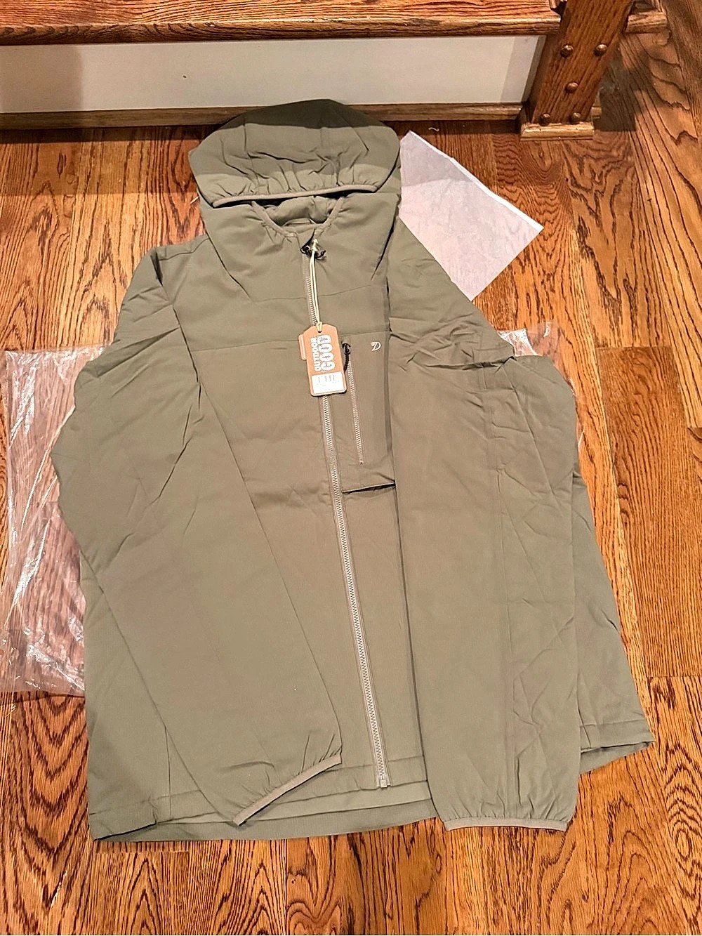 Duck Camp Insulated jacket hooded in sagebrush NWT